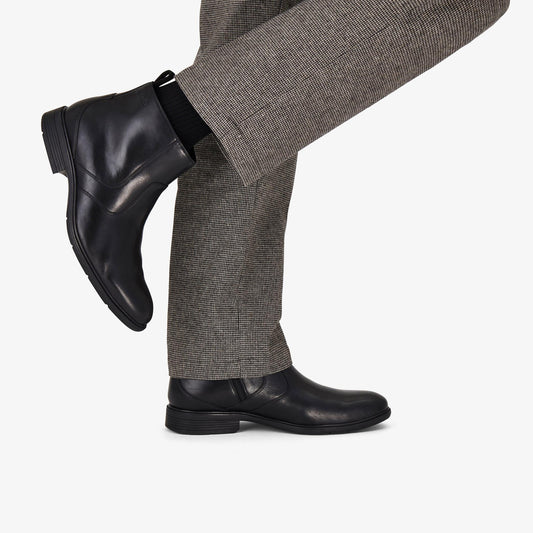 Steadwell Zip Waterproof Black Leather - US 9582