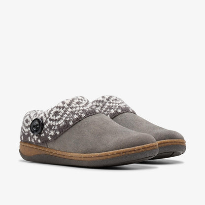 Willowdean Sweater Slippers Dark Grey - US 0336