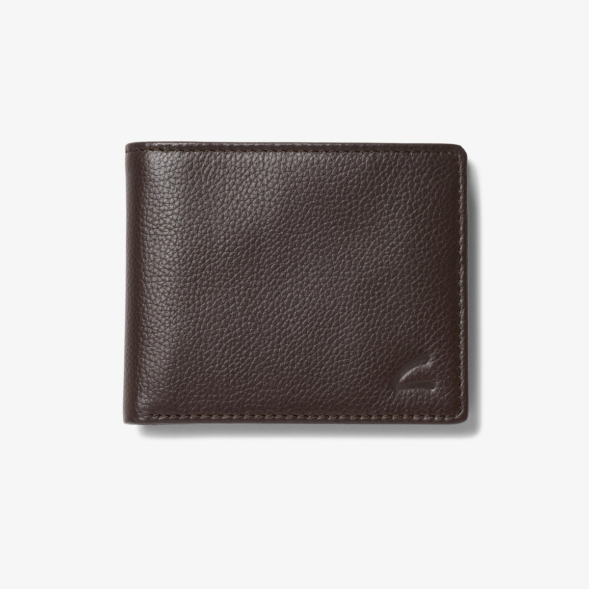 Pebbled Leather Slimfold Wallet Brown - US 8410