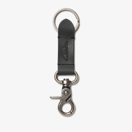 Oiled Leather Key Fob Black - US 8397