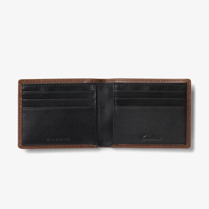 Pebbled Leather Slimfold Wallet Brown - US 0997