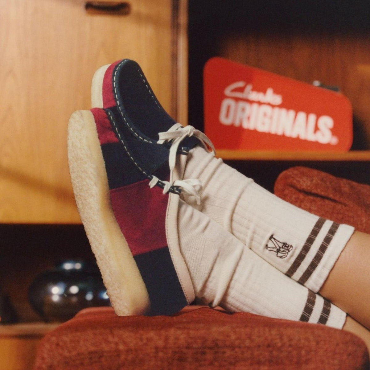 Wallabee Navy Stripe - US 4092