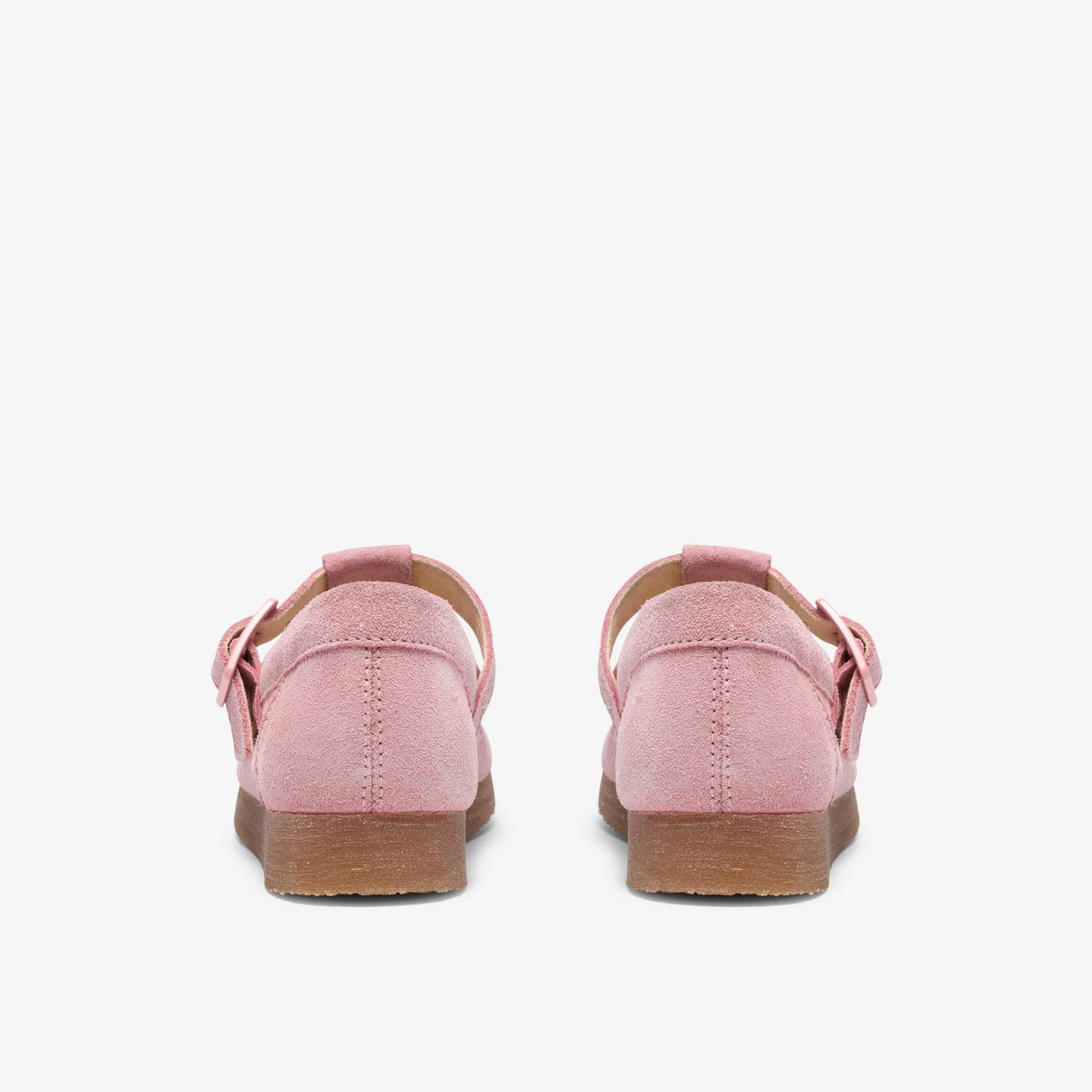 Wallabee T Bar Big Kids Pink Suede - US 3043