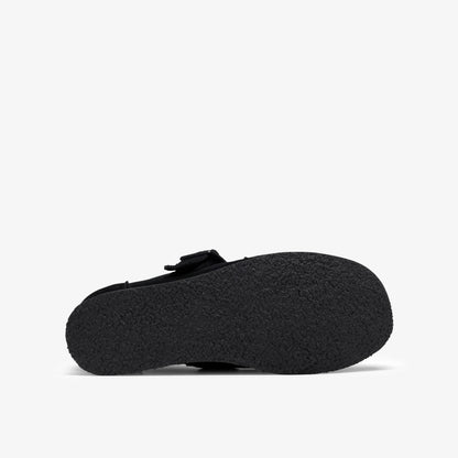 Wallabee T-Bar Kids Black Suede - US 0517