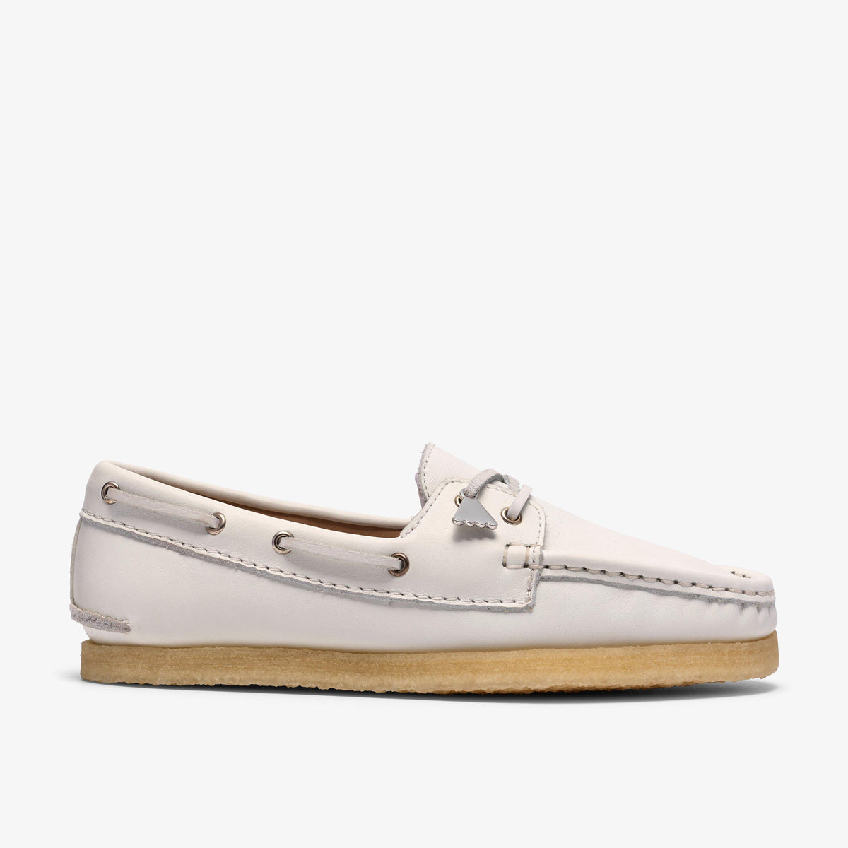 Godney Boat White Grain Leather - US 7403