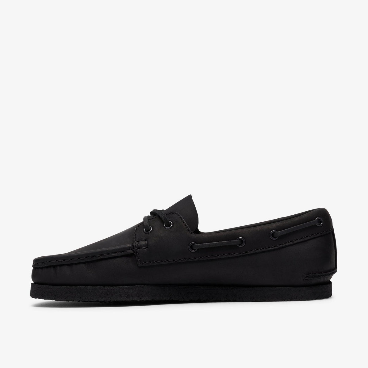 Godney Boat Black Leather - US 8848