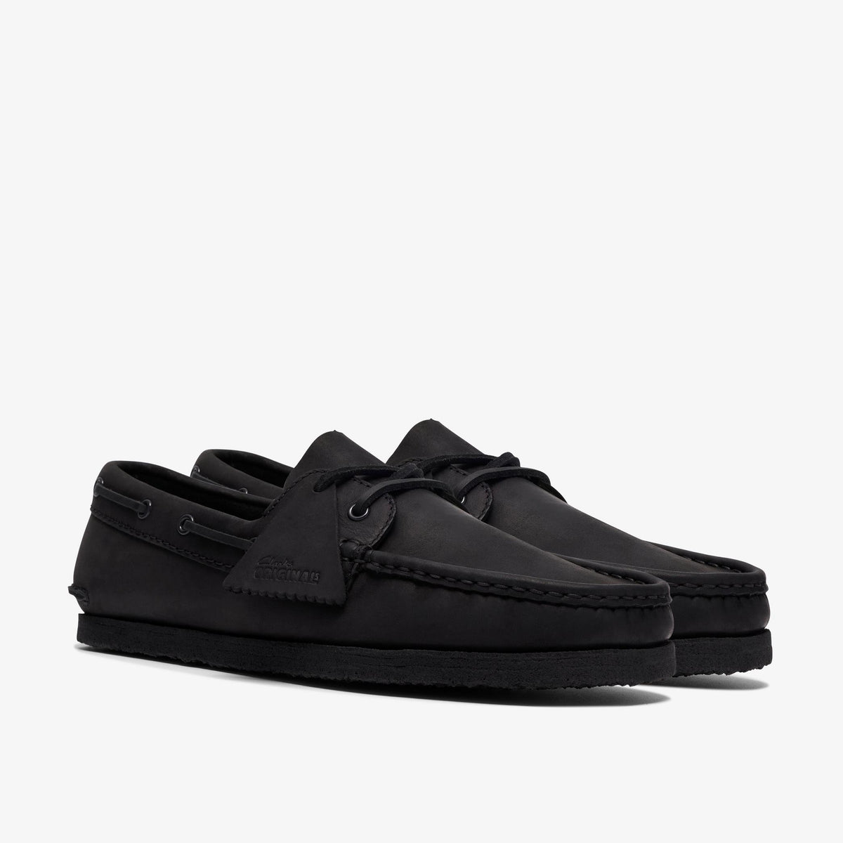 Godney Boat Black Leather - US 8848