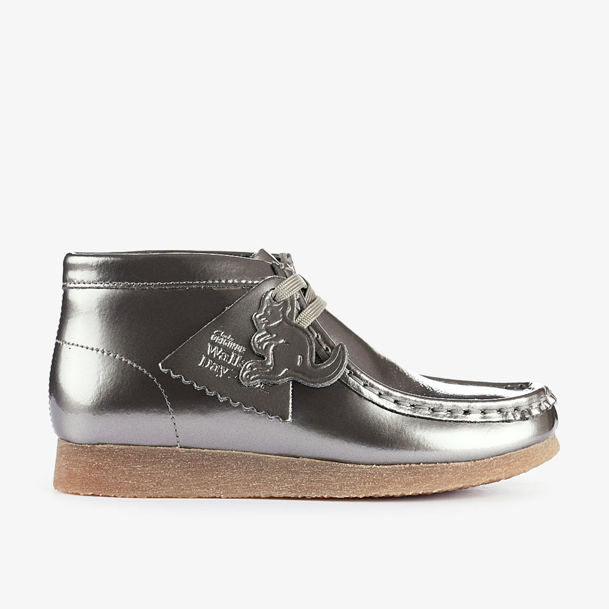 Wallabee Boots Kid Silver Patent - US 1065