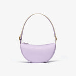 Leather Crescent Crossbody Bag Lilac - US 2892