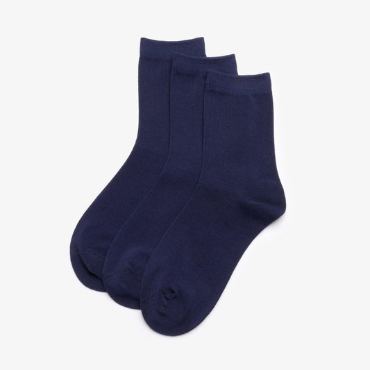 3 Pack Crew Sock Navy - US 3070