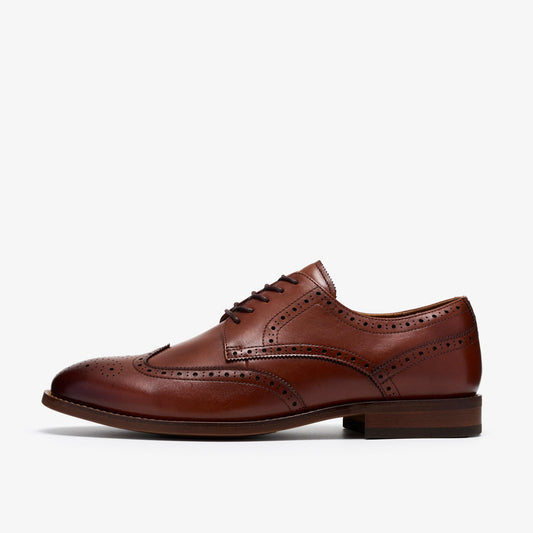 Bowburn Tip Shoes Tan Leather - US 3951