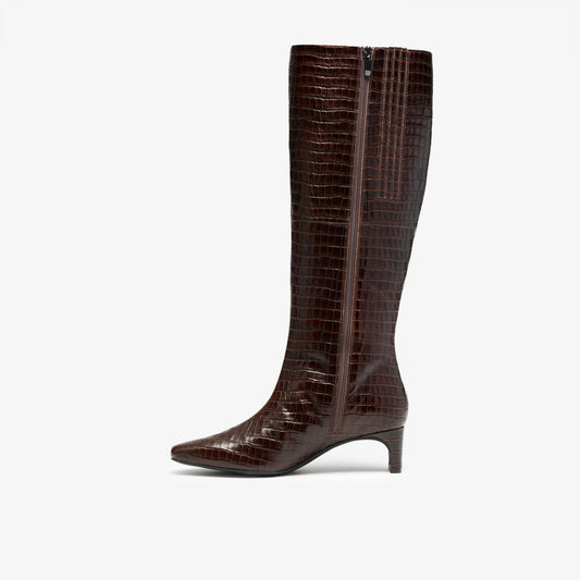 Edina Tall Brown Leather - US 7807