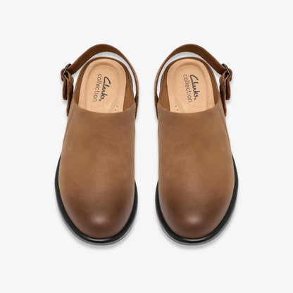 Kynnzie Mule Dark Tan Leather - US 4589