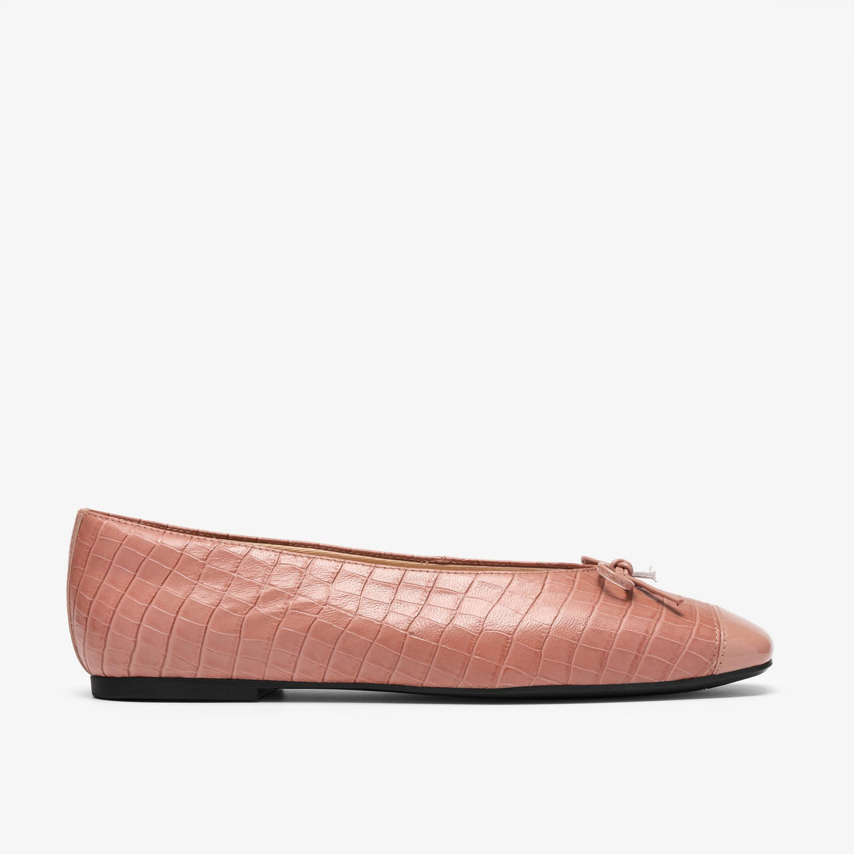 Befana Bow Light Pink Crocodile - US 9042
